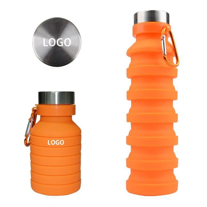 

1pcs 2019 New Creative Squeezed Adjustable Water Bottles Bottle Folding Sports Travel Climbing Hiking Drink Bottles Kettle 550ML