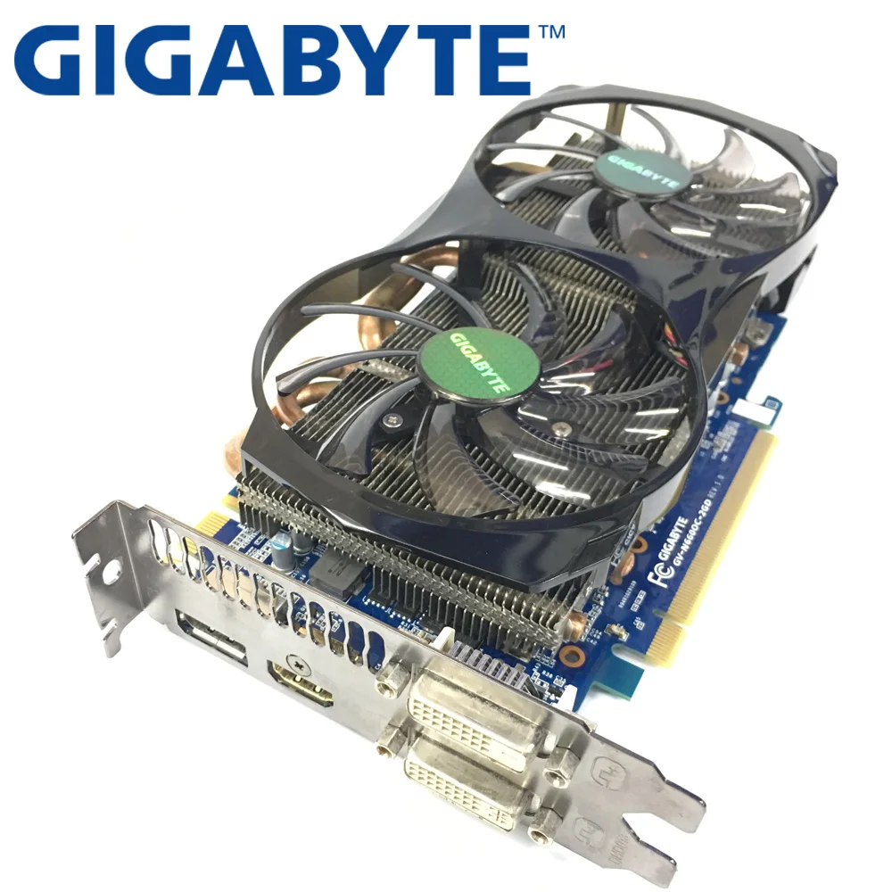 Видеокарта GIGABYTE GTX660 2 Гб 192 бит GDDR5, графические карты для VIDIA Geforce GTX 660 б/у VGA-карты, мощнее чем GTX 750 Ti-1