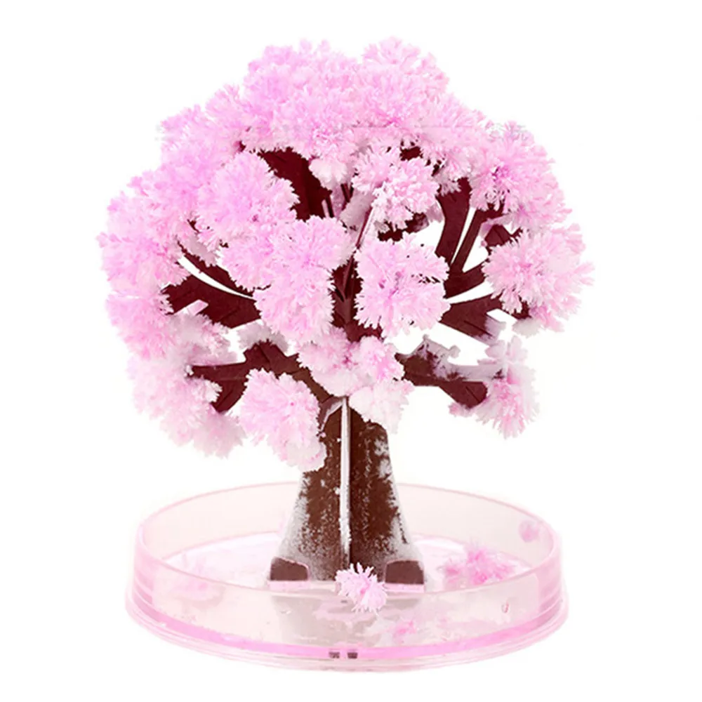 Удивительные Волшебные искусственные Розовые деревья сакуры, декоративные растения, сделай сам, игрушка, бумажное дерево, подарок, новинка, детская игрушка, Цветочное дерево, исследование
