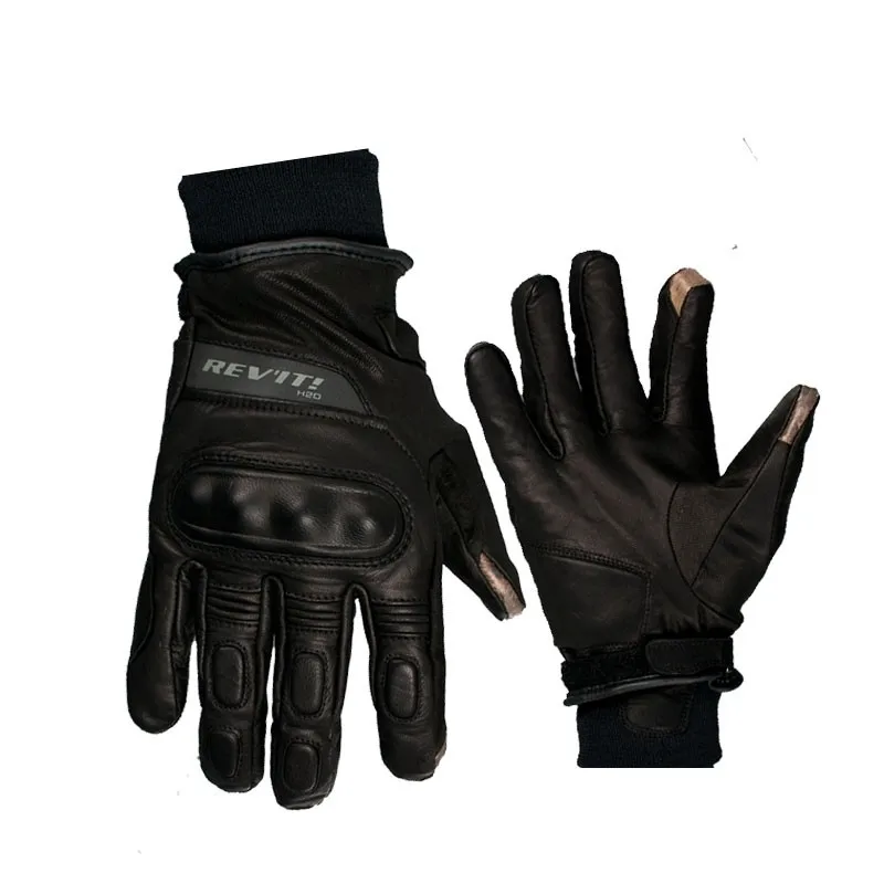 

2018 Winter New REVIT BOXXER H2O Waterproof Motorcycle Gloves windproof Motorbike Glove made of Leather Textile can Touch screen
