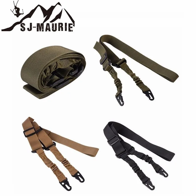 

Two Point Rifle Sling Tactical Gun Sling Swivels Bungee Belt Military Outdoor Shooting Hunting Accessories 2 Point Gun Strap