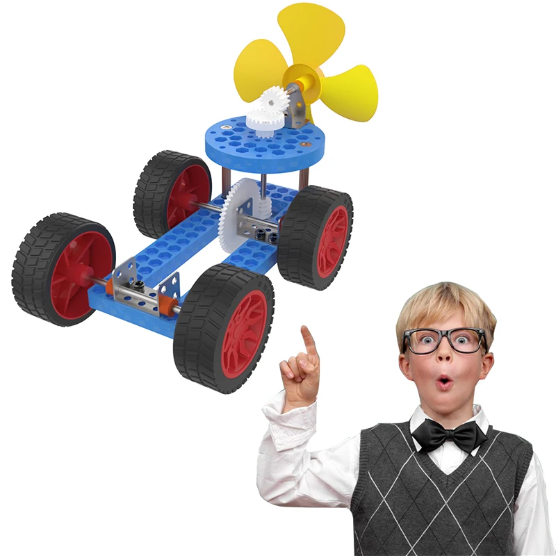 STEM Blocks Toy School Science Toy DIY Wind Turbine Children Educational Science Toys Kit Learning Education Toys for Children C