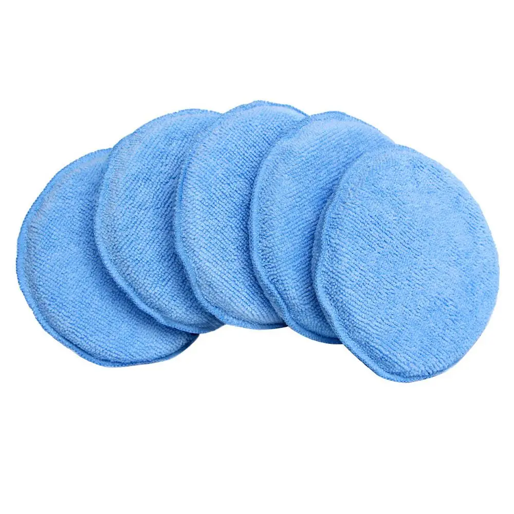 5Pcs/Set Microfibre Foam Sponge Polish Wax Applicator Pads Car Home