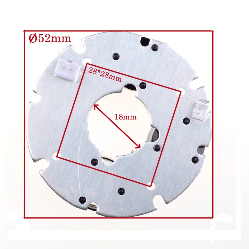 3 шт. Массив ИК Светодиодный точечный светильник инфракрасный 3x ИК светодиодный щит для камер видеонаблюдения ночного видения(52 мм диаметр