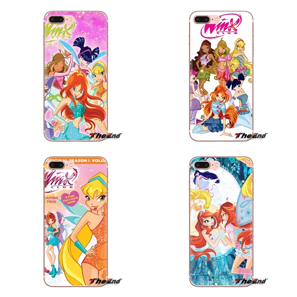 

Transparent Soft Shell Covers For iPod Touch Apple iPhone 4 4S 5 5S SE 5C 6 6S 7 8 X XR XS Plus MAX Winx Club