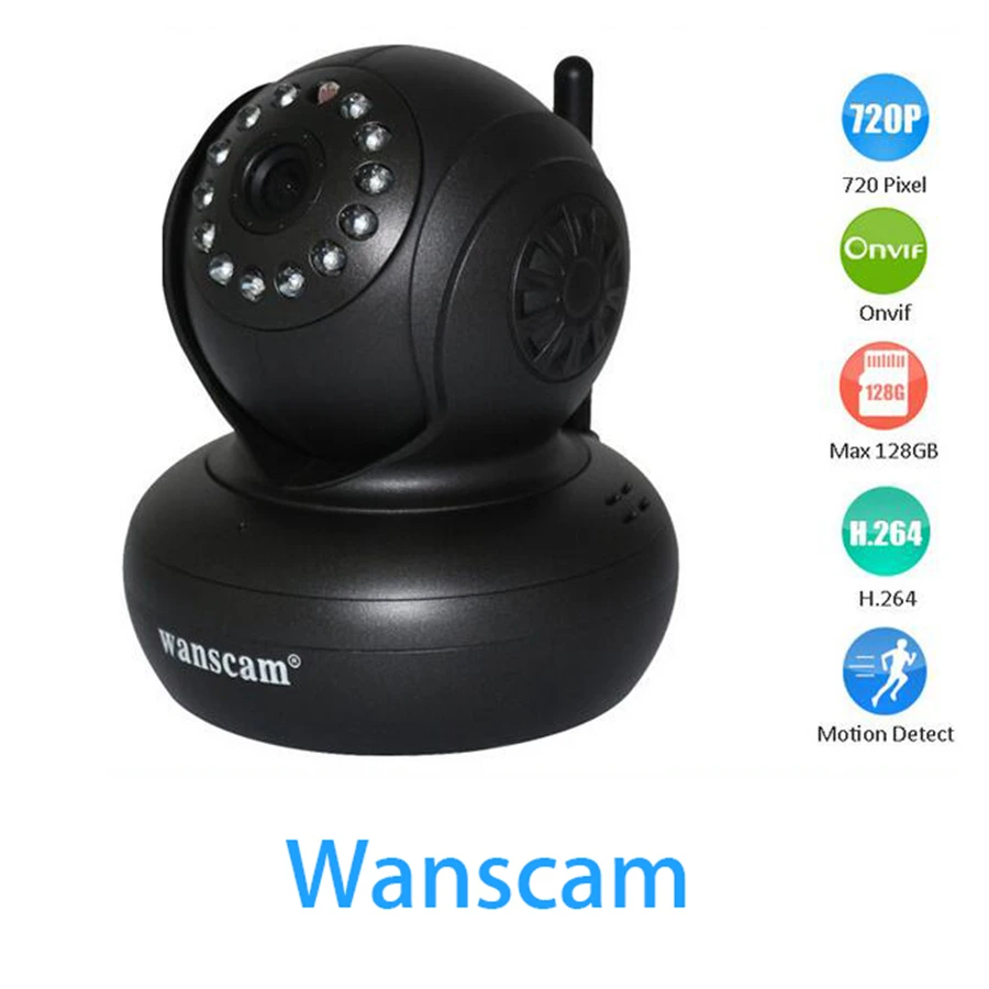 Рекламная модель onvif Wanscam Камера Безопасности HD 720P Беспроводная ip-камера Wi-Fi видеонаблюдение Крытый Wi Fi камера Инфракрасный ИК