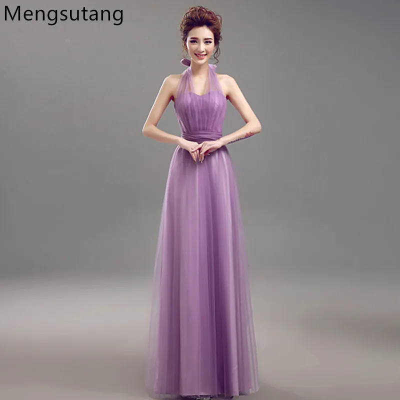 

Robe de soiree 2019 new Vestidos De Novia multiway dress Purple Lavender Bridesmaid Dresses Beautiful Vintage Vestido De Festa