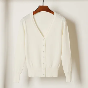 

Women Knitted Cardigan 2019 Spring Autumn Long Sleeve Women Sweater Cardigan Female Single Button Pull Femme Plus Size 6XL