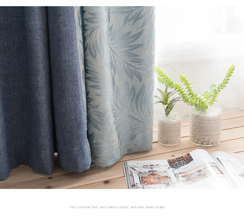Discount Solid Color Faux Linen Blackout Curtains for Living Room Modern Curtains for Bedroom Window Curtains kitchen Curtains Blinds 11