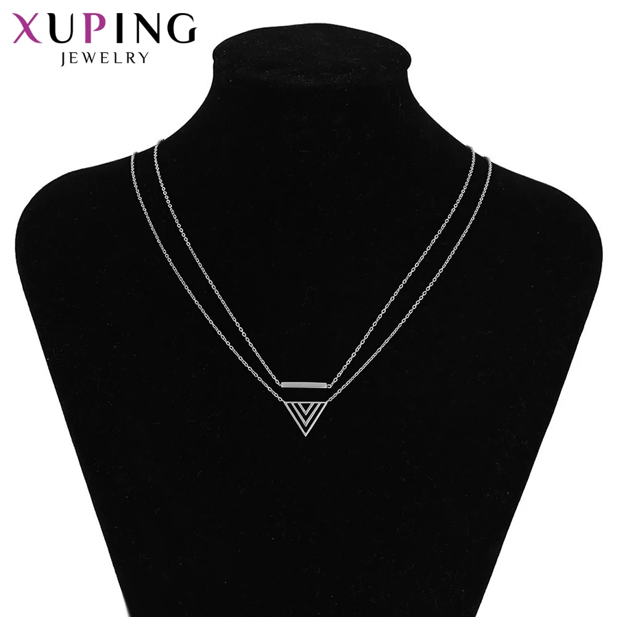 Xuping Модное изящное ожерелье кулон с синтетический фианит ювелирные изделия для женщин дизайн Рождественский день подарки S57-43468