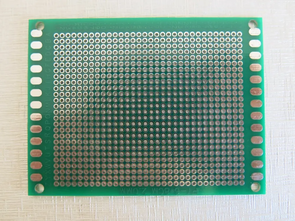 5pcs/lot 6x8cm Pitch 2.0mm Double Side Prototype FR4 Fibreglass PCB