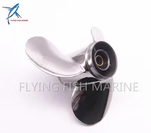 9 1/4x11-J Outboard Engine Stainless Steel Propeller for Yamaha 9.9HP 15HP 9 1/4 x 11 -J 63V-45943, Fit Hidea Parsun 15hp Motors rectifier for hidea f15 f9 9 20f outboard motor