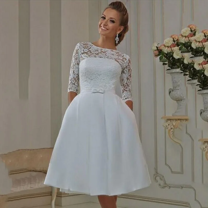 Vintage Style A Line Wedding Dresses 3