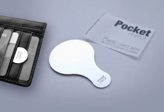 

Small Size Acrylic Mirror Credit Card Size Acrylic Pocket Mirror