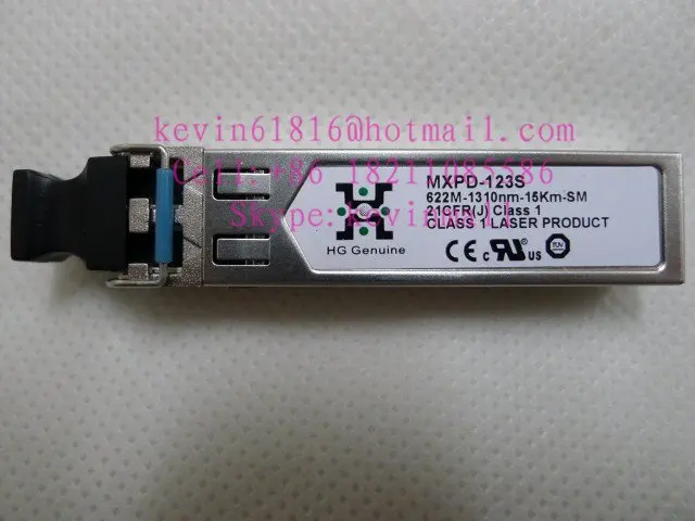 Оригинальный HG подлинный MXPD-123S 622M-1310nm-15km-SM 21CFR (J) Класс 1 одиночный. Стекловолокно |