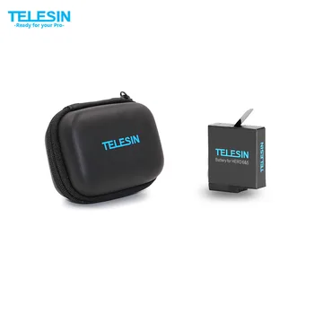 

TELESIN 1pcs Replacement 3.85V 1220mAh Batteries for GoPro Hero 6, 5 Accessories+Black Mini Storage Bag for Camera &Batteries