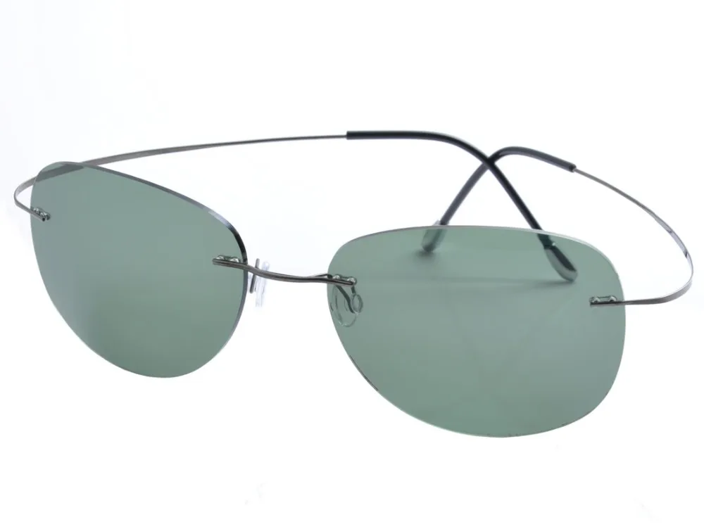 DEDING мужские титановые поляризованные солнцезащитные очки без оправы, большие линзы, супер светильник, оправа, солнцезащитные очки, зеркальные очки с УФ-защитой DD1357