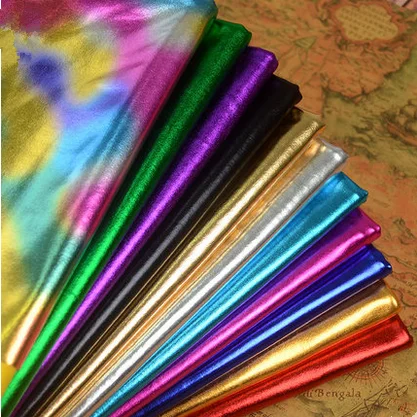 

3yards dance custom Lycra Spandex Metallic Gold 4 way stretch fabric sold BTY 59'' wide