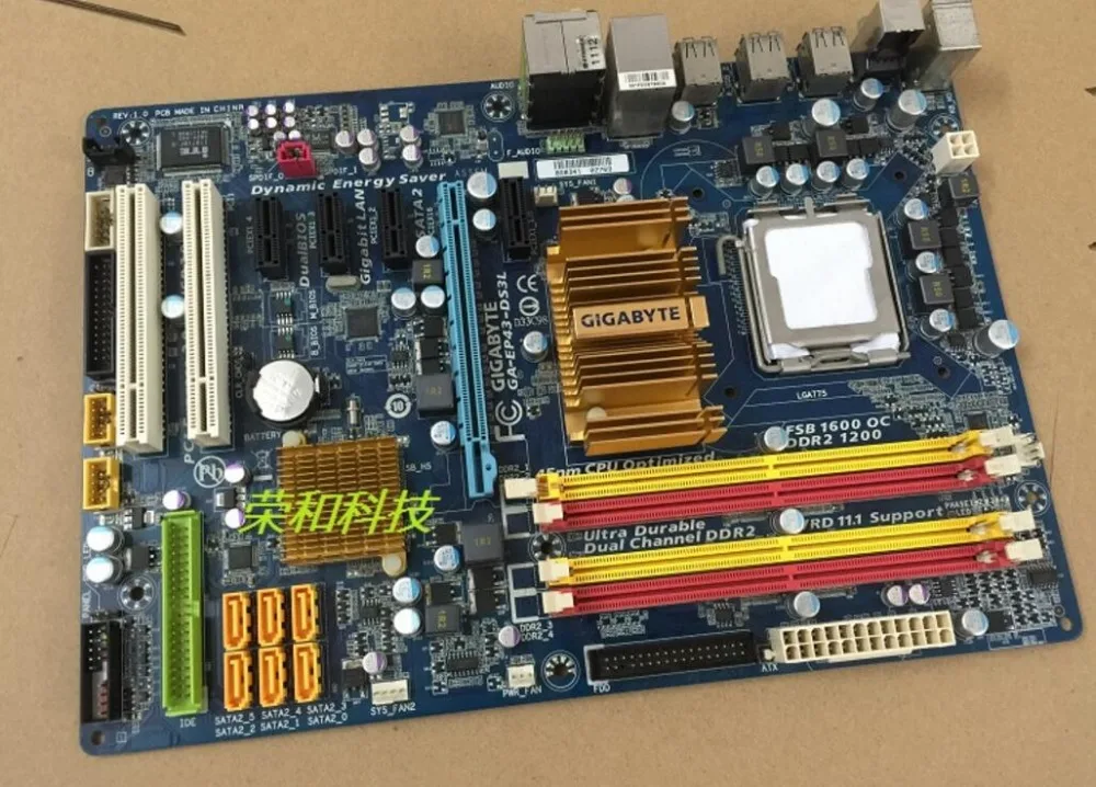 original for GiGabyte GA-EP43-DS3L desktop board 775pin DDR2 non-integrated extra for Asus P5QL PRO board 100% tested working asus tg31 a7 supports ddr2 775 pin integrated large plate g31 motherboard