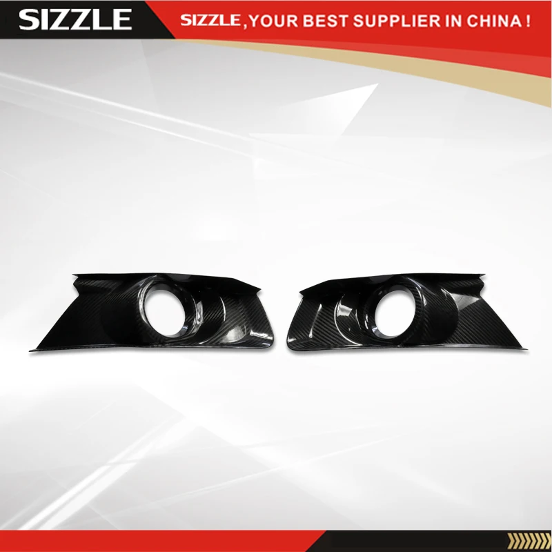 

Carbon Fiber Fog Lamp Cover Fog Light Accessories For Ford Mustang 2015