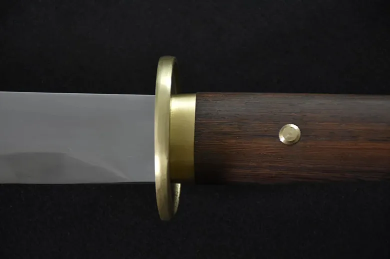 Китайский нож ручной работы для боевых искусств, весенний стальной нож для второй мировой войны, многофункциональный нож из палисандра высокой твердости