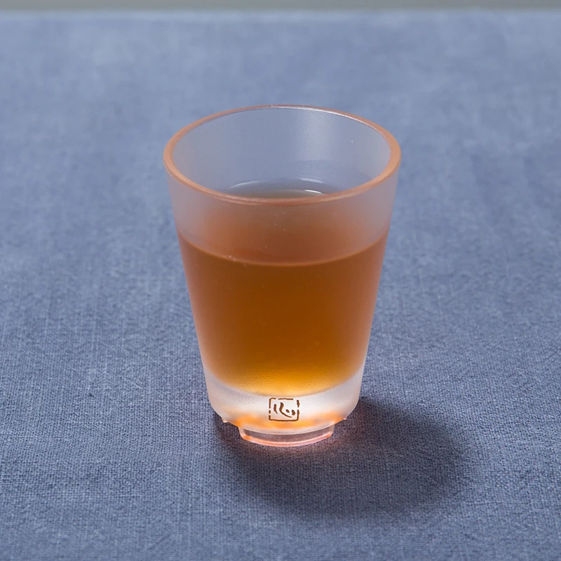 50 мл японский стиль бутик чай чашка утолщение стекло цветные глянцевые мастер чашка золото ручная окрашенный чайный матовой стеклянный чайный набор - Цвет: A