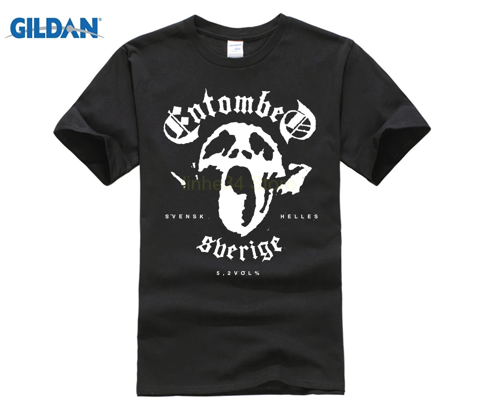 

2018 latest men's and women's, Halloween, horror, chainsaw scare T-shirt Heavy Metal Two-Face T-shirt