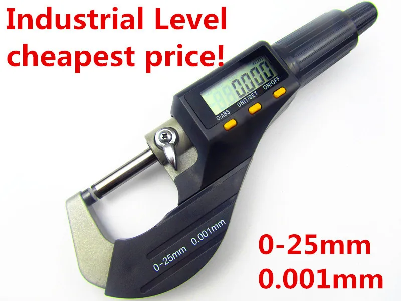 Buy 0 25mm digital micrometer electronic micrometer 0