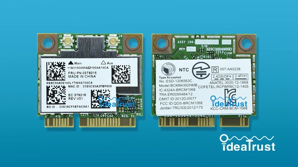 

BCM94352HMB FRU 03T8215 802.11ac 867Mbps BT4.0 WiFi Wireless Network Card support hackintosh for lenovo Y510p Y410p Y430P