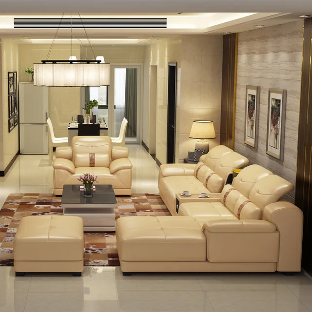 2014 new dubai mobili di lusso e moderno a forma di l divano in ... Mobili moderni di lusso