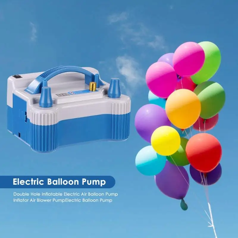 

Double Hole Balloon Pump Inflatable Bed Inflator Pump Balloon Inflator Electric Air Pump Save Time Effortless Party