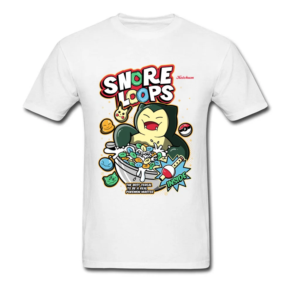 

Funny Boy Anime Top T-shirts Pokemon Snore Loops 95's Comic Youth Horror Tops Shirt Ramen Noodles Round Collar Fitness Tight