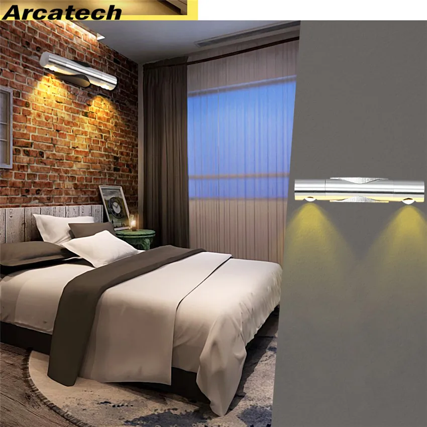 

Modern Direction Adjustable Wall Lamp Up And Down Lighting 85-265V 2W/6W LED Bedside Light Foyer Wandlamp Bar Decoration NR-71