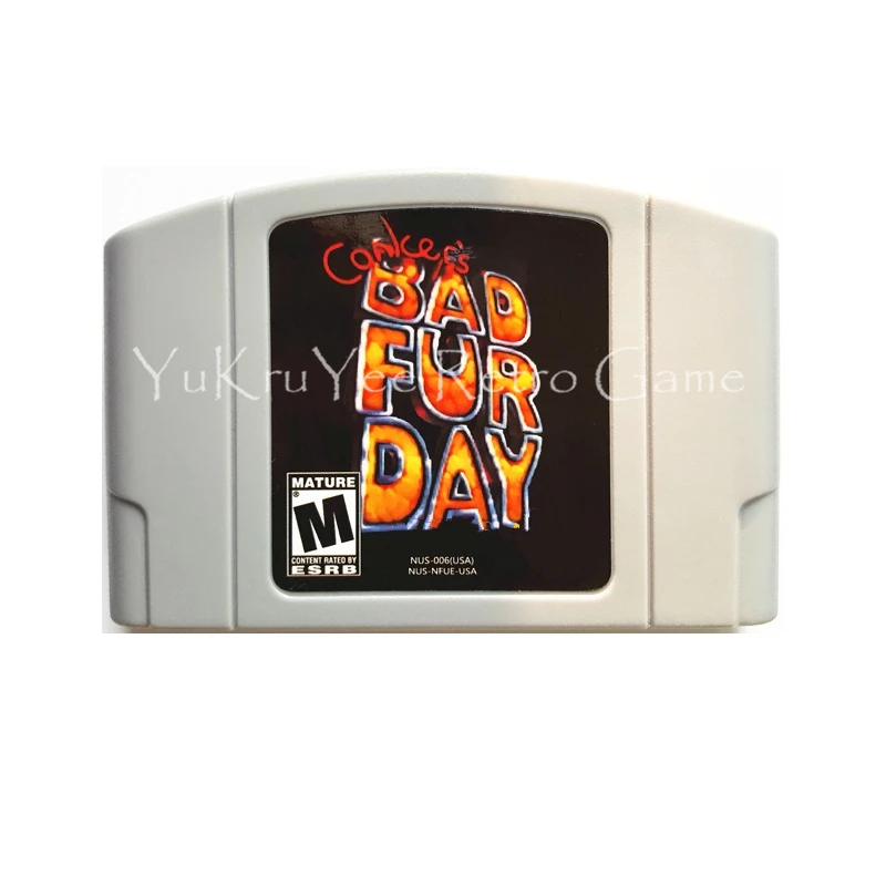 

Conker's Bad Fur Day Video Game Accessories Memory Cartridge Card for 64 Bit Console US NTSC Version N110