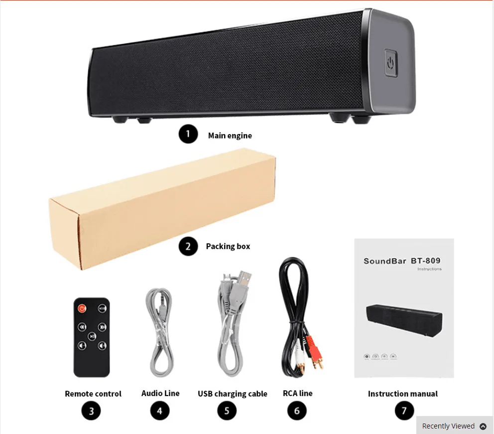 

DDO BT809 New Wireless Bluetooth Speaker Home Sound Tyrant Infrared Remote Control Multi-Function Intelligent Computer Audio