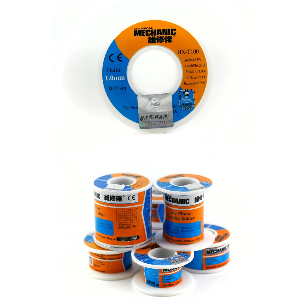 Mechanic Leaded Soldering tin wire 150g 0.3 0.6mm 63Sn/37Pb solder wire