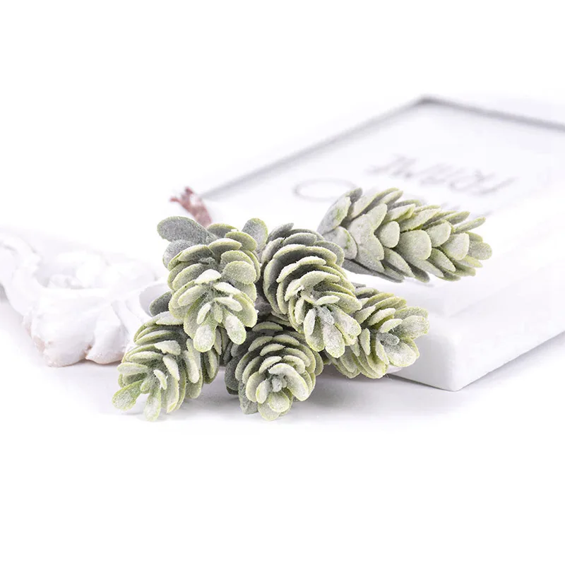 Искусственные цветы искусственные растения для домашних ВАЗ Decora 6 шт./лот ананас трава ручной работы сосновый конус Рождество DIY