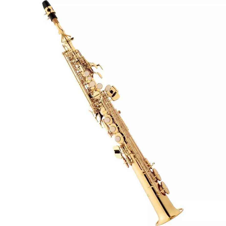 Орел Sp502 прямой Саксофон сопрано лакированные золотого цвета B тон сопрано саксофон с Чехол Продвижение