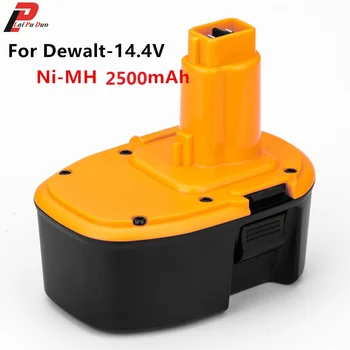 

14.4V 2500mAh NI-MH Emergency Rechargeable Power Tool Replacement Battery for Dewalt DC9091 DE9038 DE9091 DE9092 DW9094 DE9094