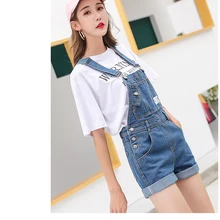 Модные женские повседневные джинсовые комбинезоны Шорты 8071