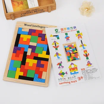 

Wood Intellegence Russia Puzzle Board Game High Quality Funny Game With Children/Family/Friends