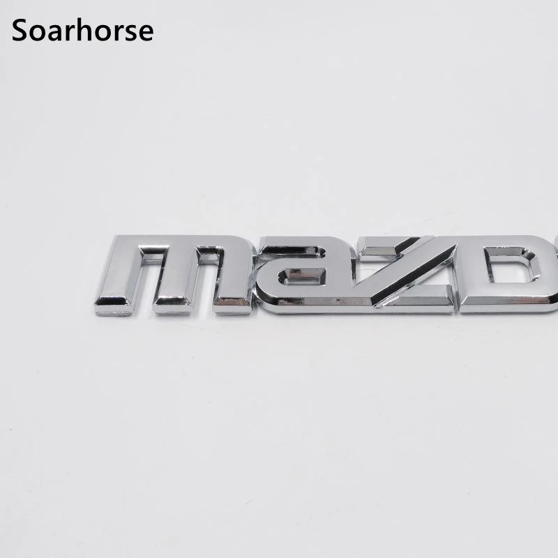

For Mazda 2 3 6 Letters Logo Emblem Sticker For CX-3 Star Gallop Axela Atenza Rear Trunk Nameplate Badge
