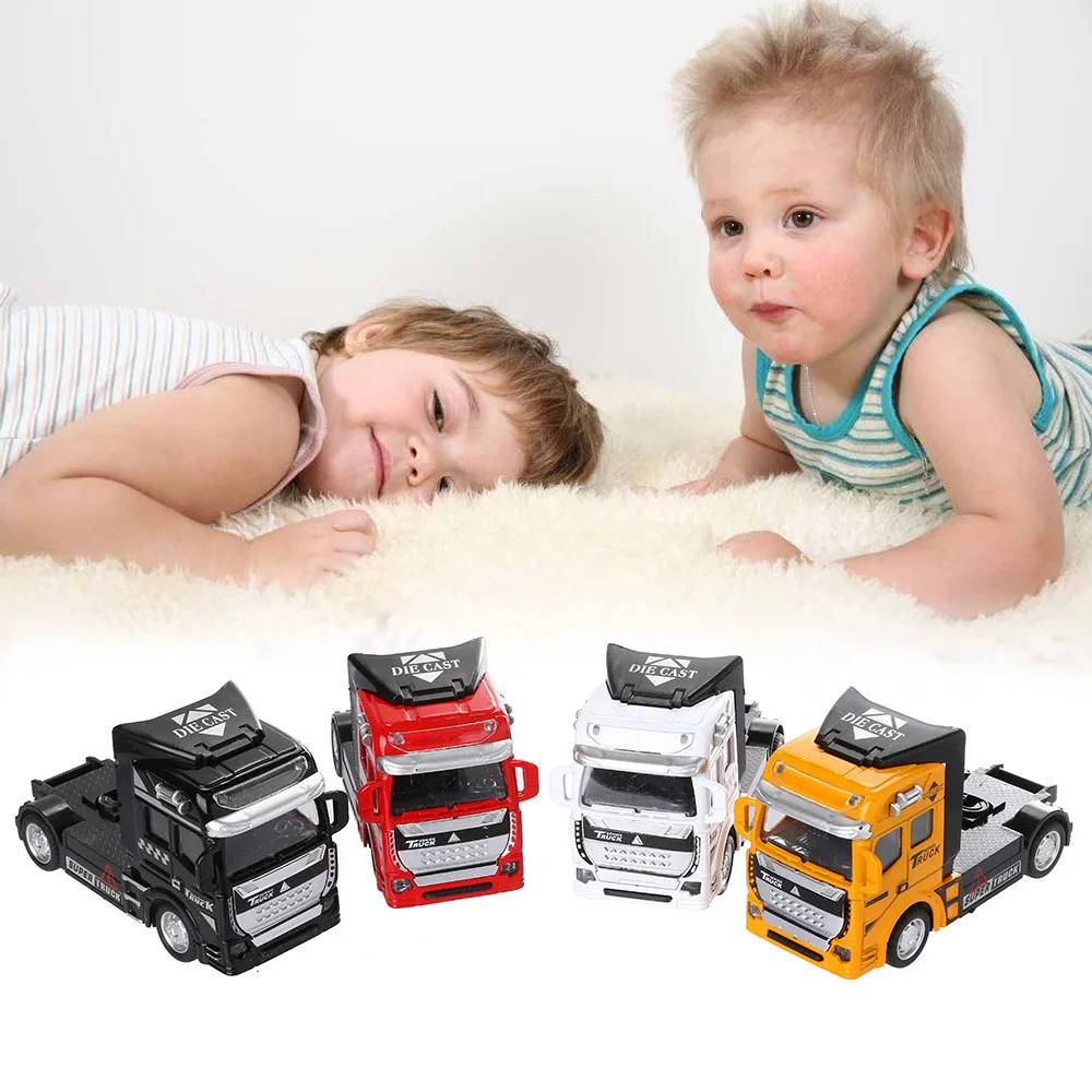 Car Toys For Boys Metal Interactive Car Toys For Children 1:48 Diecast Vehicle Truck Cars Educational Toys birthday Gift k423