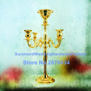 

gold flower vase for feather centerpiece for wedding stage decoration