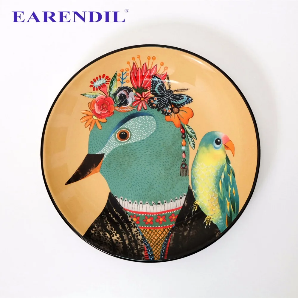 EARENDIL 1pc Eyes of Horus Hand painted Plate Dish Ancient Egypt Style
