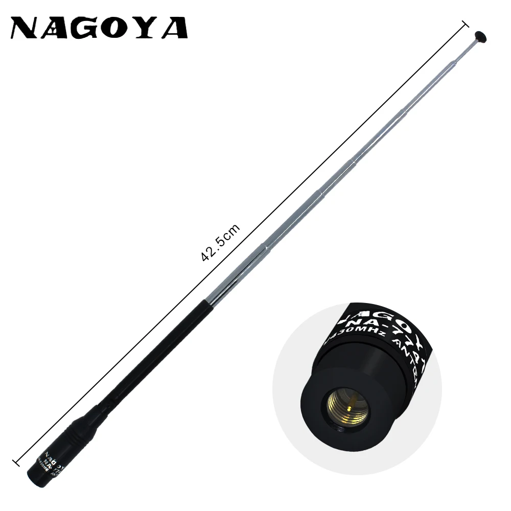 NAGOYA NA 774 SMA M Male VHF UHF 144 430MHz Dual Band Antenna Walkie Talkie Two 3