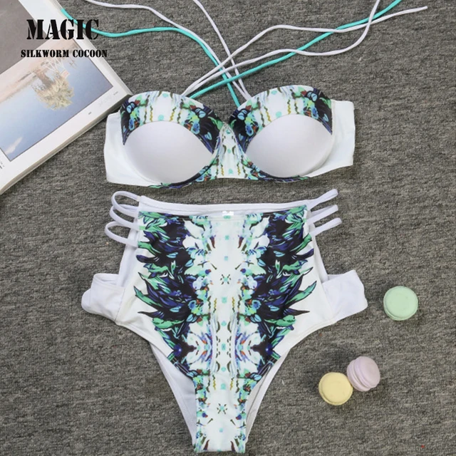 {Excellent|Wonderfull|Very Good|Very Recommended} 2018 New Print Push Up Bikini Women Sexy High Waist Brazilian Bandage Backless Swimwear Bottonn High Cut Swimsuit Bathing Suit Limited Offers