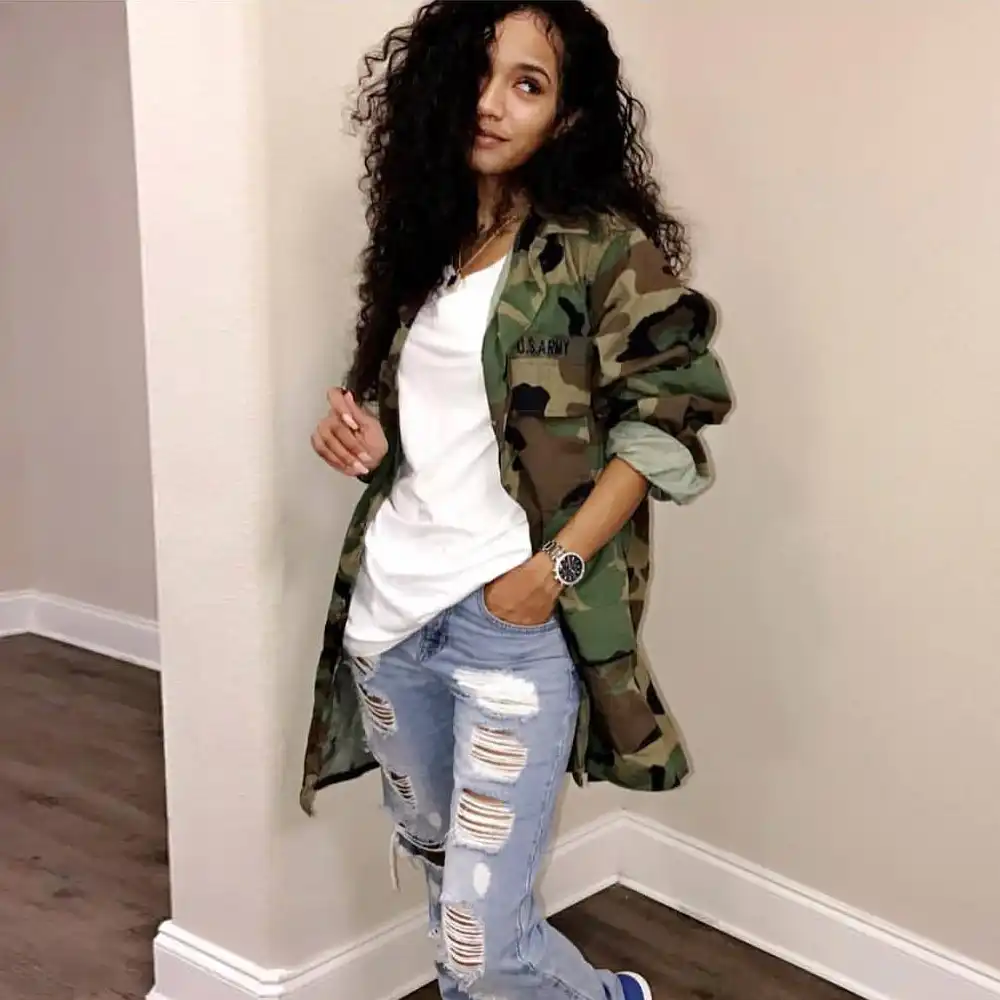 womens camo jacket fashion