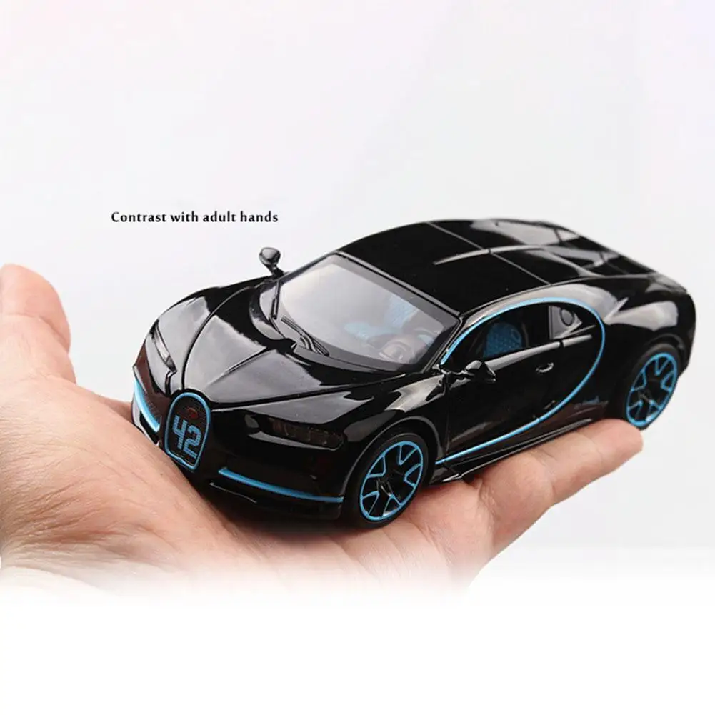 1:32 моделирование Bugatti Chiron Коллекция Модель игрушечный автомобиль из сплава литой металлический автомобиль игрушки для взрослых детей светильник со звуком