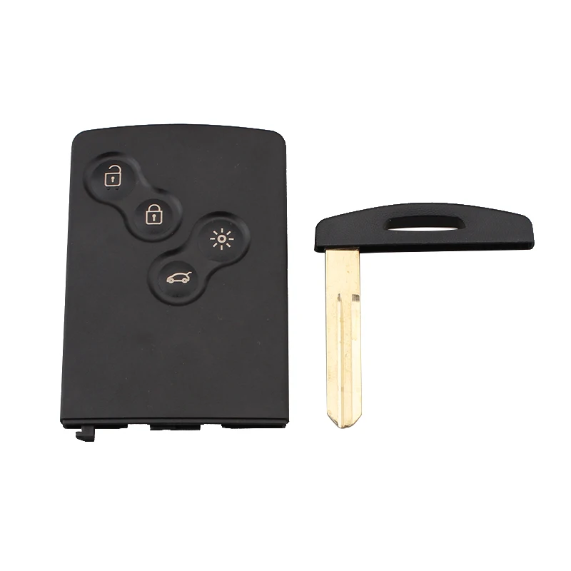 

4 Button Car High Quality 433Mhz PCF7952 Chip 4 Button Remote Key Smart Card Car Key For Renault Koleos Clio Megane Scenic Lag